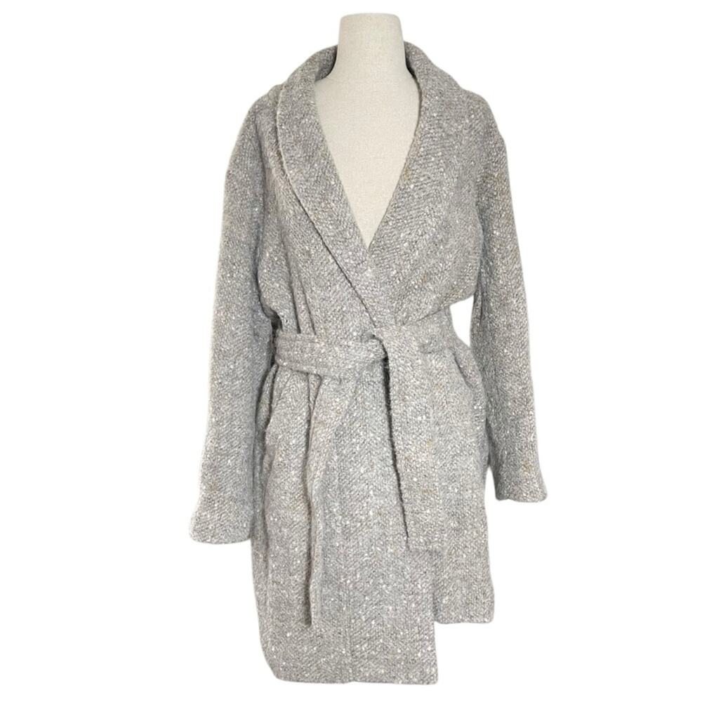 IRO Alpaca wool blend coat jacket with pockets | 42 (16W)